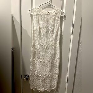 Marciano Eyelash Lace Midi Dress